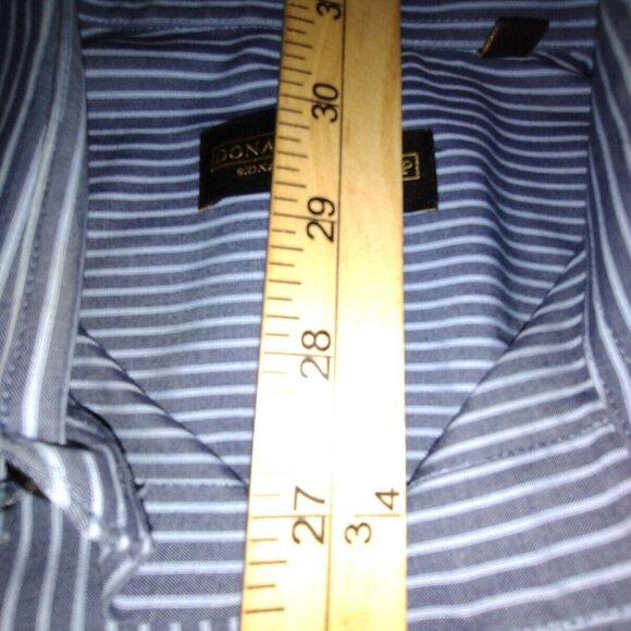 Donald J Trump Large Signature Collection Blue Dress‎ Shirt - Picture 5 of 6